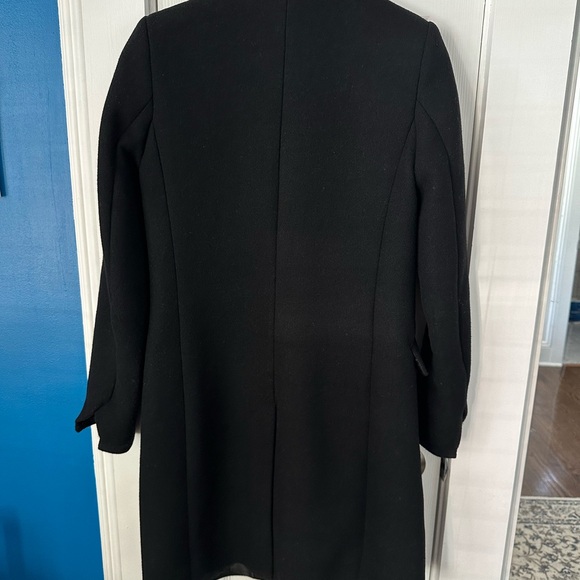 Mango Casual Black Wool Blend Coat S - Picture 5 of 8